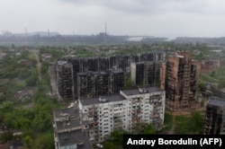Зруйновані будинки Маріуполя, травень 2022 року