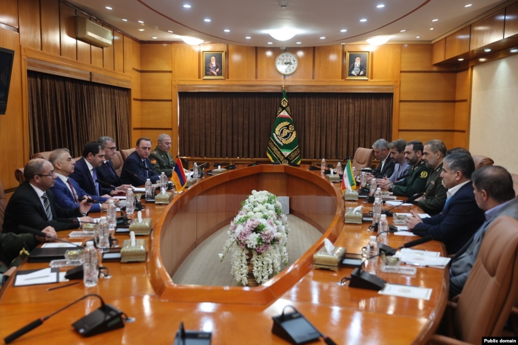 Armenian defense officials met with their Iranian counterparts in Tehran on March 6.