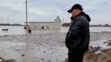 Kazakhstan - floods in northern Kazakhstan, Oral or Uralsk region - screen grab Kazakh Service