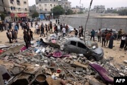 Prizor poslije izraelskog bombardovanja Rafe, jug Pojasa Gaze, 29. oktobra