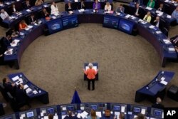 Ursula von der Leyen pred Evropskim parlamentom u Strasbourgu, Francuska, 13. septembra 2023.
