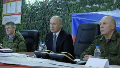 Руският президент Владимир Путин е направил посещение в окупирани региона