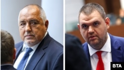 Колаж със снимки на Бойко Борисов и Делян Пеевски