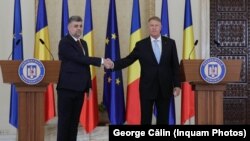 Romania, Bucharest, Cotroceni Pallace, president Klaus Iohannis, the designed prime-minister Marcel Ciolacu, president of PSD