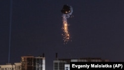 Збиття ударного дрона в небі над Києвом, травень 2023 року, фото ілюстративне