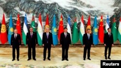 Kineski predsjednik i njegov kazahstanski, kirgistanski, tadžikistanski, turkmenistanski i uzbekistanski kolega, Sian, Kina, 19. maj 2023.