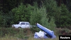 Обломки самолёта Евгения Пригожина, Тверская область, август 2023 года