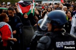 Акция в поддержку Палестины в Париже, 12 октября 2023 года