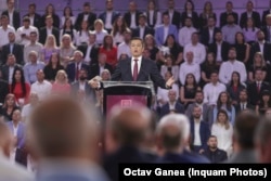 Sorin Grindeanu, în timpul discursului său de la Congresul PSD din 24 august.