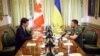 Prim-ministrul canadian Justin Trudeau (stânga) a vizitat Kievul pe 10 iunie 2023.