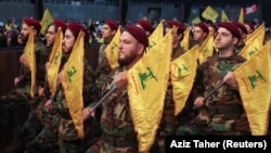 Iran continued to back Hizballah (above), designated a terrorist group by Washington in 1997, and also provided weapons systems to Hamas and other U.S.-designated Palestinian terrorist groups.