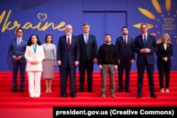 Албаниядагы "Украина - Түштүк-Чыгыш Европа" саммитине катышкан лидерлер, Тирана, 28-февраль, 2024-жыл.