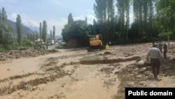 Последствия схода селевых потоков в Баткенской области.