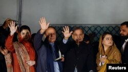 مریم اورنگ‌زیب، شهباز شریف، نواز شریف و مریم نواز شریف