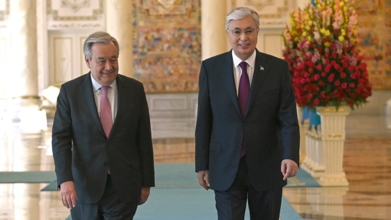 Kazakh President Calls Guterres Meeting 'Bright Sign' Of Relations With UN