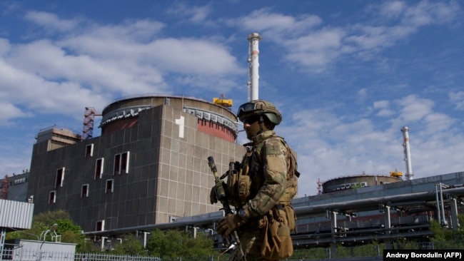 Російські військові на території окупованої ЗАЕС, травень 2022 рік