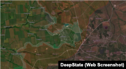 Конфігурація фронту навколо Авдіївки за картою DeepState напередодні виведення Сил оборони з міста