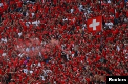 Швейцария фанаттары. Берлин, 29 маусым 2024 жыл.