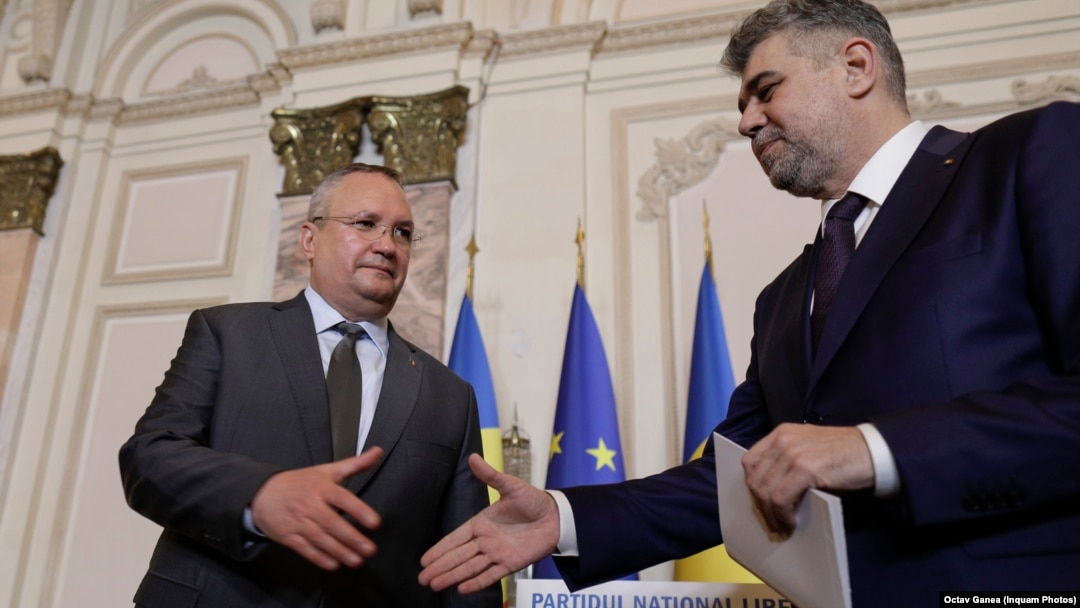 Premierul Marcel Ciolacu si liderul PNL Nicolae Ciucă și-au dat mâna pentru o alianță electorală bazată pe liste comune la alegerile europarlamentare. Poate fi doar primul pas spre continuarea alianței și la celelalte alegeri.