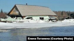 Наводнение в селе Преображенка, Катангский район, Иркутская область