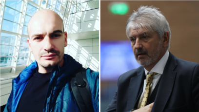 Журналистът от разследващия сайт BIRD Димитър Стоянов и съавторът на