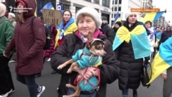 Brussels March Urges Solidarity With Ukraine As Russian Invasion Enters Third Year