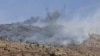 Чад над ридовите на Либан по израелските артилериски напади, 14 јуни 2024