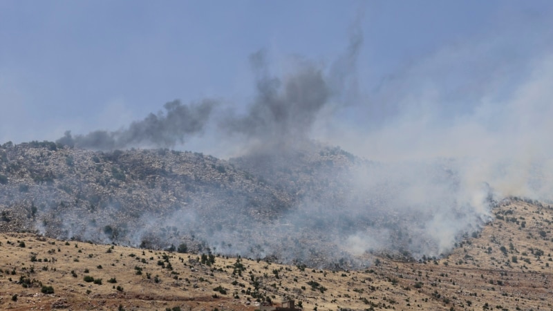 بمباران مواضع حزب‌الله در جنوب لبنان توسط ارتش اسرائیل در پی حملات راکتی