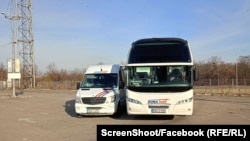Autobus firme "Kuna tours" iz Foče u Beogradu tokom izbornog dana