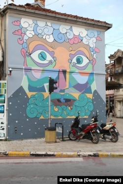 Mural në Strugë.