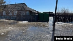 Наводнение в Северо-Любинском в Омской области