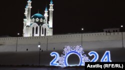 Новогоднее оформление Казани, декабрь 2023 года