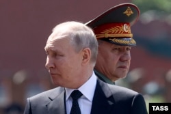 Владимир Путин и Сергей Шойгу. Россия, июнь 2023 года