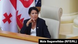 Саломе Зурабишвили в парламенте Грузии