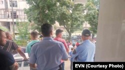 Упад на жителите од село Оризари во ЕВН Куманово, 27 јули 2023