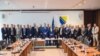 Predstavnici bezbjednosnih agencija u BiH, EUROPOL-a i Delegacije EU u BiH, pred potisivanje Pravilnika o Kontakt tački za saaradnju BiH sa EUROPOL-om, Sarajevo, 21. mart 2023.