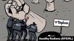 «Ազատության» ադրբեջանական ծառայության ծաղրանկարը