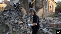 Последствия российского удара по селу Константиновка в подконтрольной Украине части Донецкой области. Конец сентября 2023 года