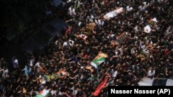 Sahrana ubijenih Palestinaca tokom izraelske akcije u Dženinu, 5. jul