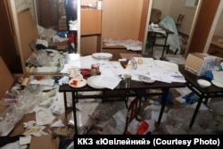 A social media photo captures the mess that was left behind by retreating Russian forces.