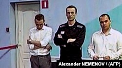 Алексей Навальный на заседании суда, 4 августа 2023 года
