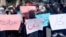 Afghan Women Protest Against Forced Closure Of Beauty Salons GRAB 1