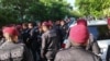 Policija razbija protest u Jerevanu, 27. maj 2024.