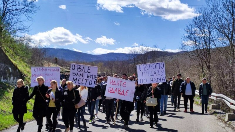 Протест на припадниците на српската заедница на северот на Косово 