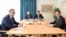 From left to right: Serbian President Aleksandar Vucic, EU foreign policy chief Josep Borrell, EU special envoy Miroslav Lajcak, and Kosovar Prime Minister Albin Kurti meet on September 13. 