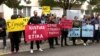 Culture workers protest, Podgorica, Montenegro - screenshot 01