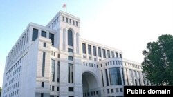 The building of the Armenian Foreign Ministry in Yerevan (file photo)