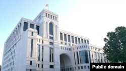 Armenia - The building of the Armenian Foreign Ministry in Yerevan.