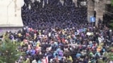 رویارویی معترضان به لایحه جنجالی «عوامل خارجی» با پلیس در تفلیس