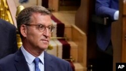 Alberto Nunez Feijoo na sjednici španskog parlamenta, Madrid, 17. avgust 2023.